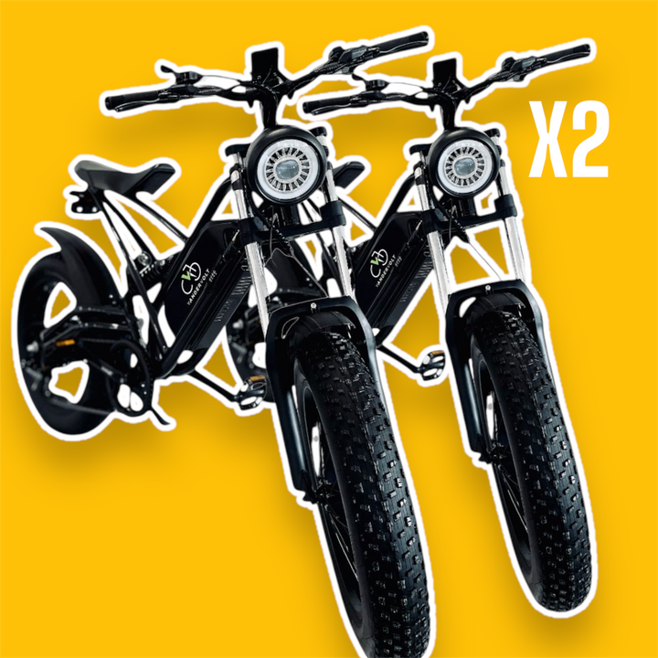 2x VanderVolt 250W Scrambler Full Suspension Fat Tyre E-Bikes